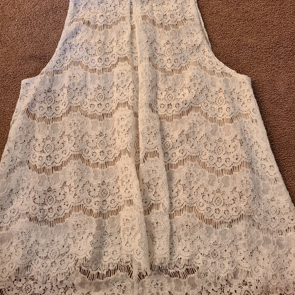 Love,fire blouse size S cream/tan - Picture 6 of 13